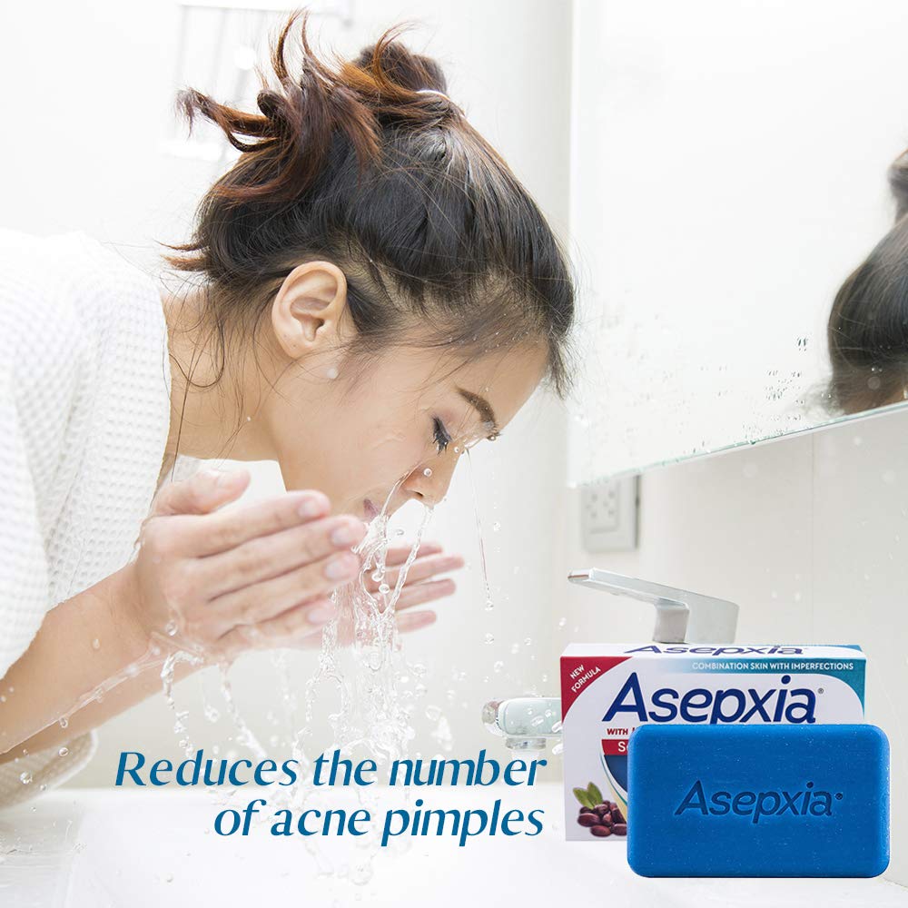 Asepxia Cleansing bar scrub 3.53 oz (100 g), 4.0 Ounce